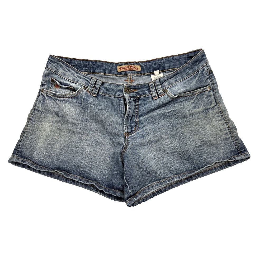 Vtg Paris Blues Womens Shortie Shorts Size 11 Low Rise Distressed Grunge Y2K